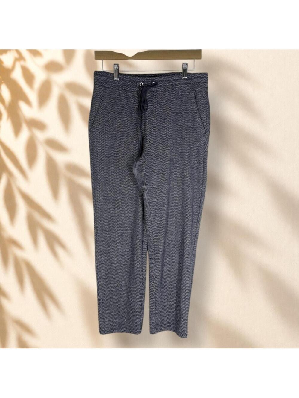 Loft Activewear Sweatpants Women S Small Blue High Rise Drawstring Runnind Gym